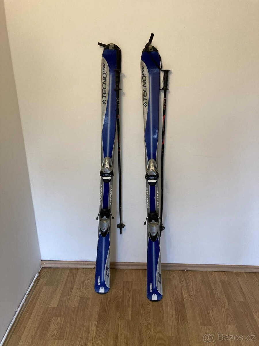 Lyže TECHNOpro 150cm + hůlky 105 cm
