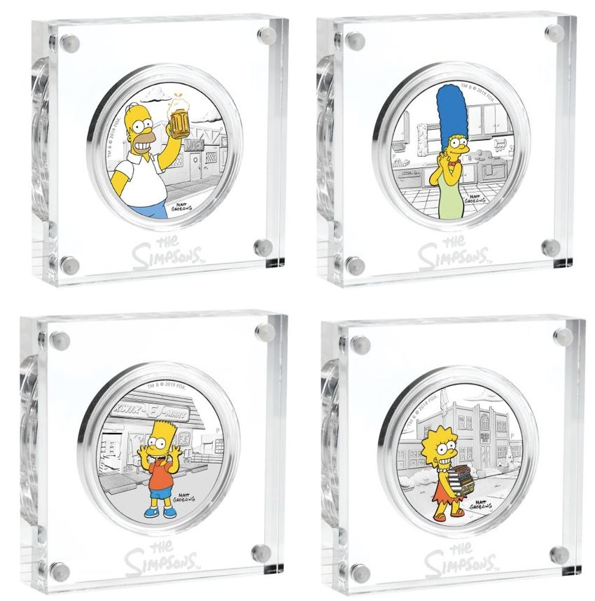 Stříbrné mince The Simpsons - 1 oz proof