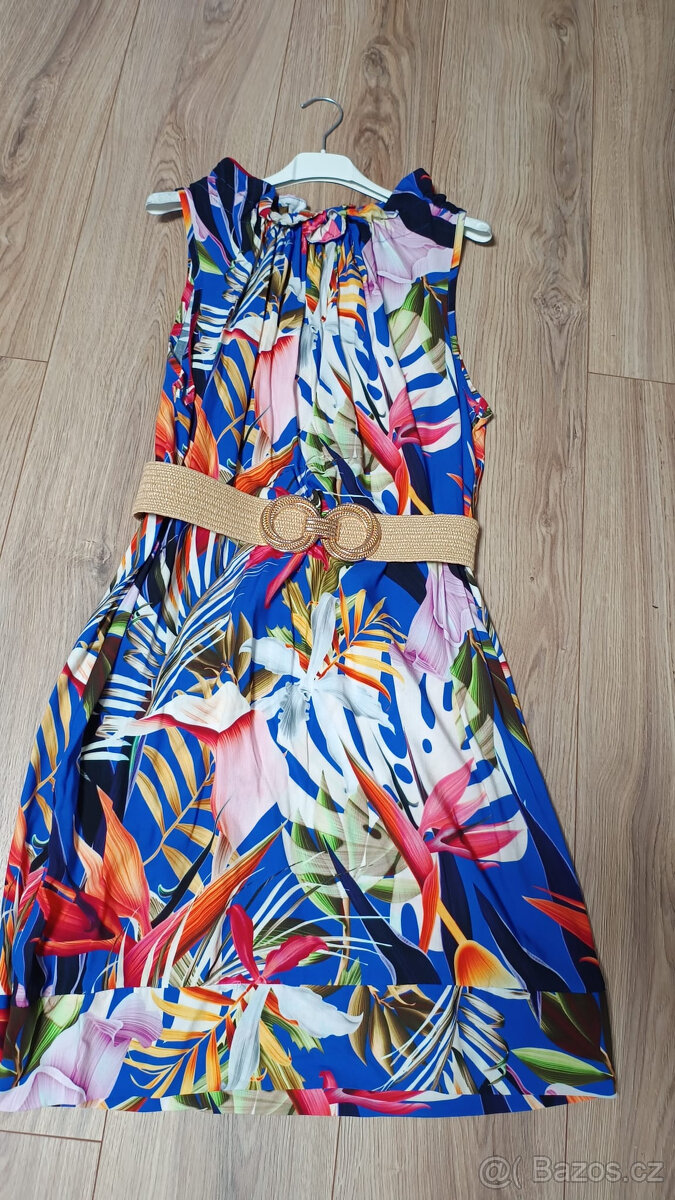 Nové letní barevné šaty vel.38