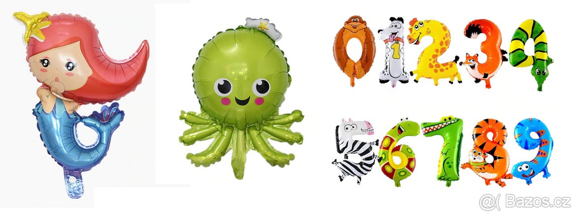 Nafukovací foliové balonky - POSLEDNÍ KUSY