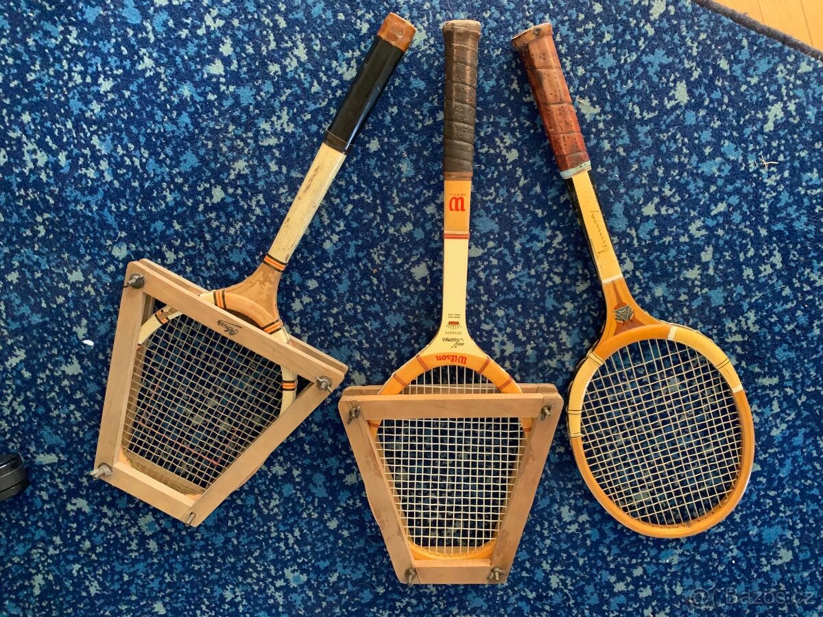 Staré tenisové rakety