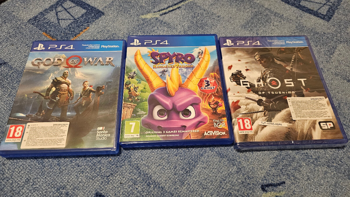 PS4 HRY god of war/spyro/ghot of thushima