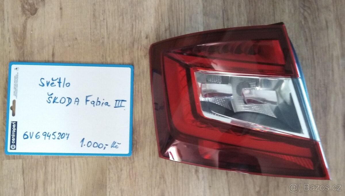 Zadní světlo Škoda Fabia III 6V6945711 levé