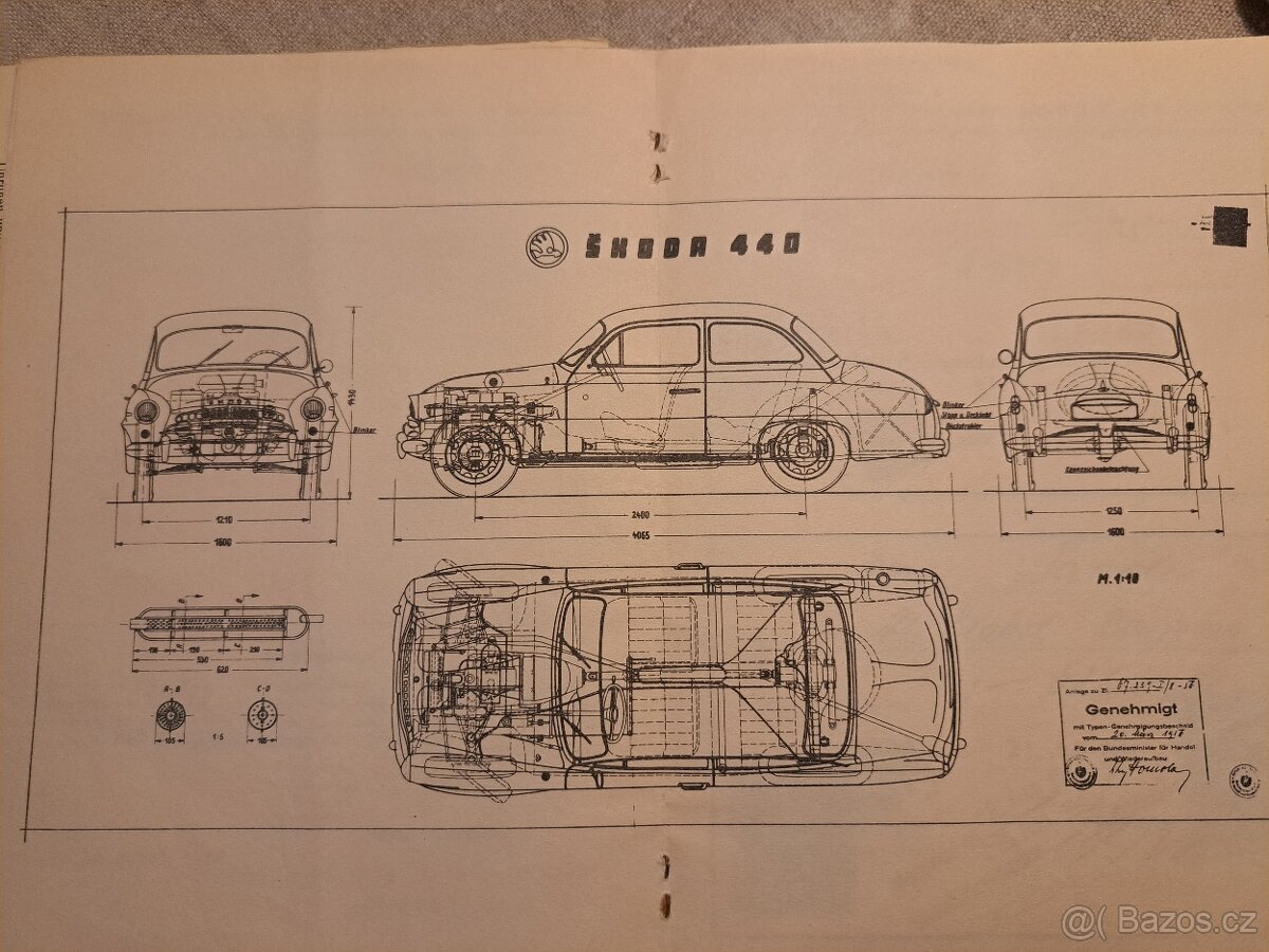 Papíry na Škoda 440 Spartak
