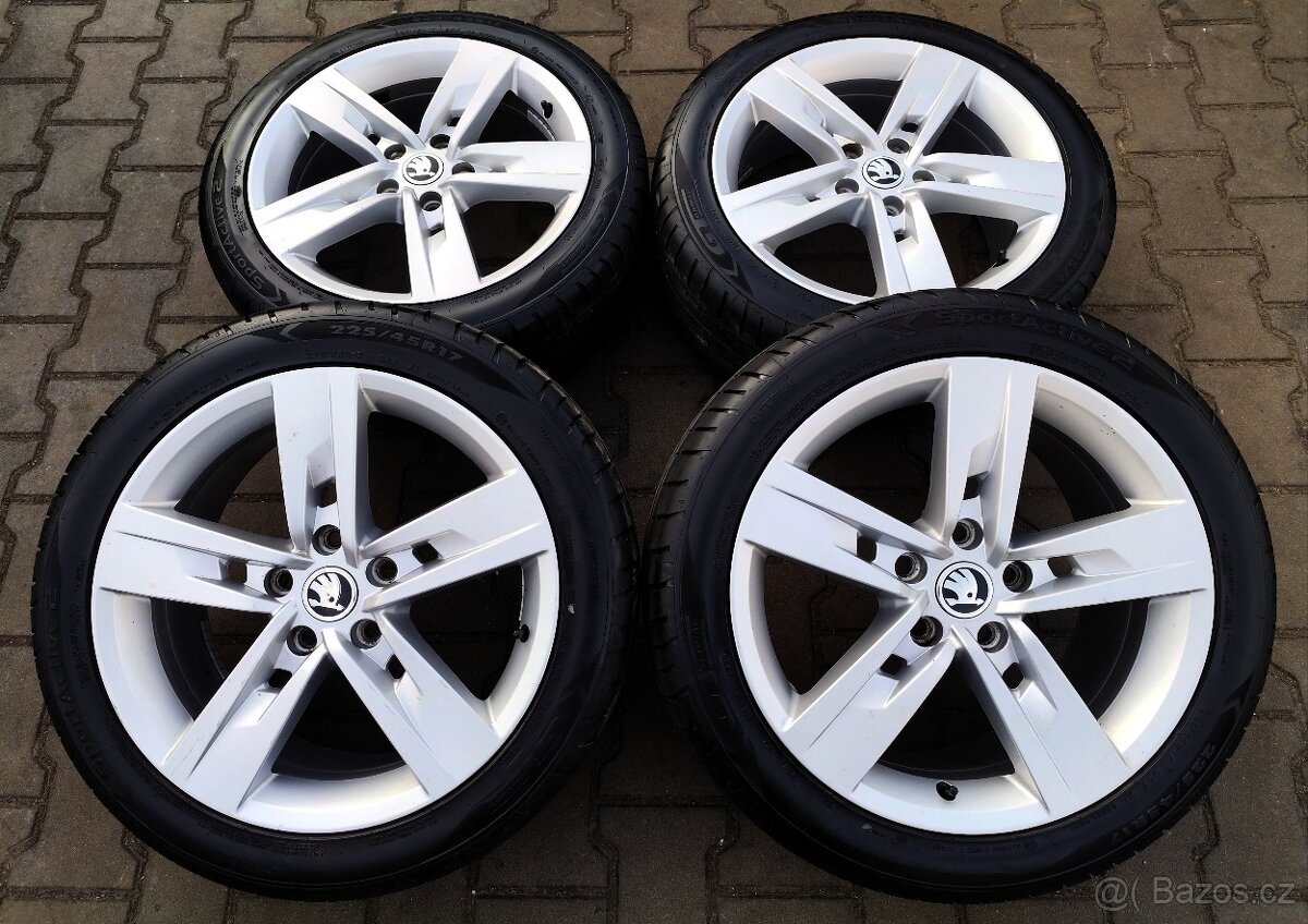 Alu kola originál Seat Leon, Škoda Octavia III 5x112 R17