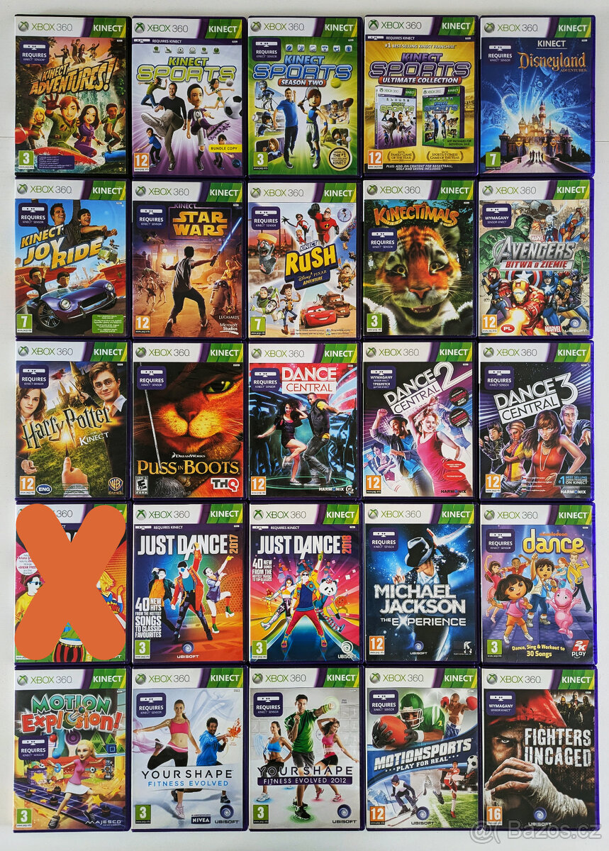 KINECT hry na Xbox 360