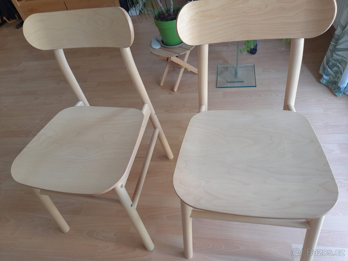Židle 2 ks, bříza