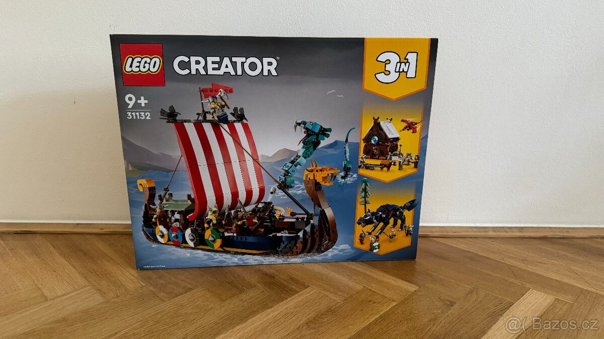 LEGO Creator 31132 Vikingská loď a mořský had