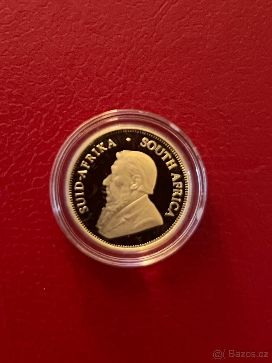 Zlato / zlatá mince afrika Krugerrand 1/10oz