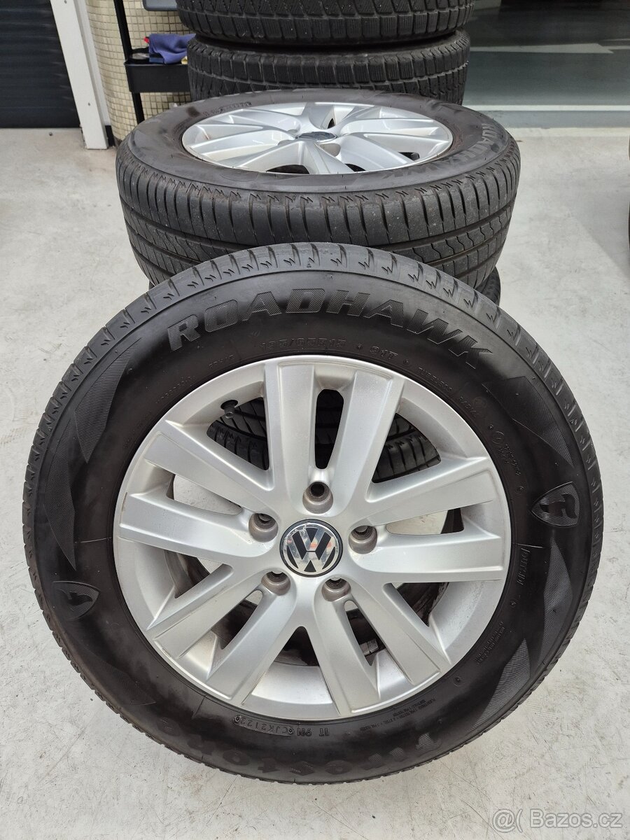 Disky VW Caddy 6Jx15H2 ET 47, pneu