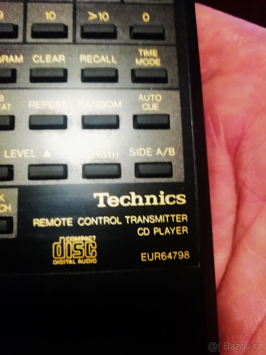 Dálkové ovládání TECHNICS CD zamluveno