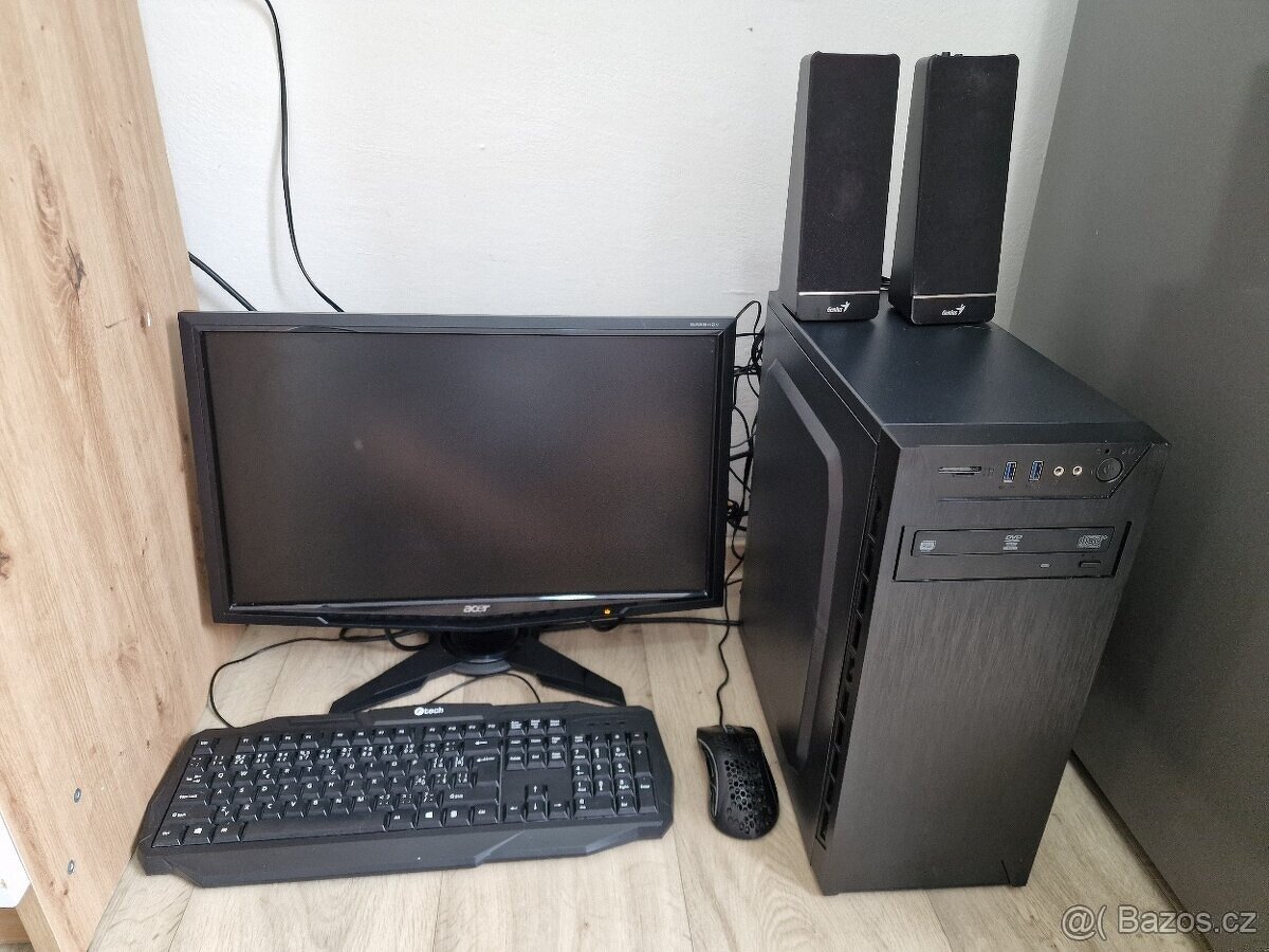 Čtyřjádrový Pc s SSD Diskem na filmy hry internet atd Win 11