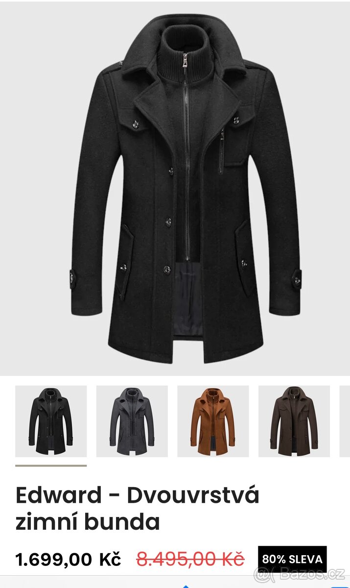 Dvouvrstvá zimní bunda