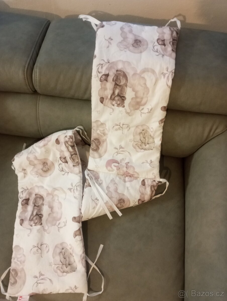 2x mantinel do postýlky dl. 180 cm