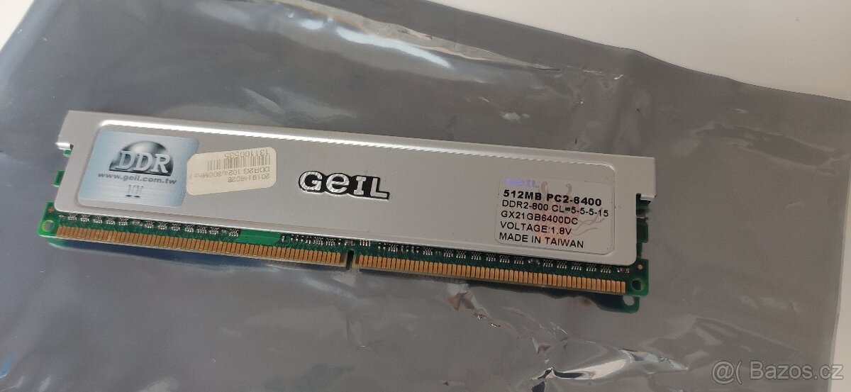PC paměť GEIL DDR2 512MB