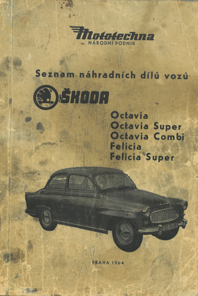Seznam náhradních dílů ŠKODA - Octavia, Felicia