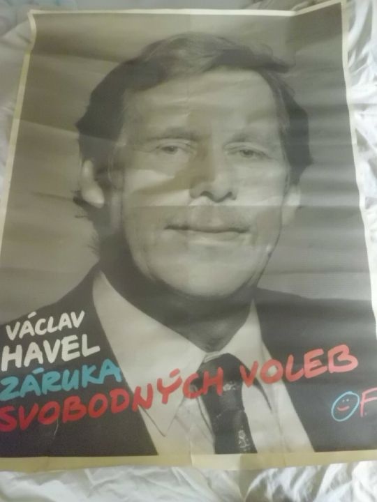 Původní Plakát - VÁCLAV HAVEL - Záruka Svobodných Voleb - OF