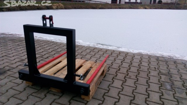 Vidle na balíky (hnůj) do 3.bodu za malotraktor