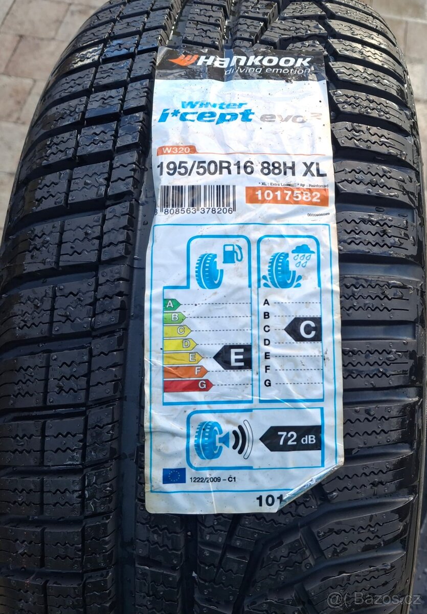 195/50r16 88h xl hankook zimní pneu nový sada