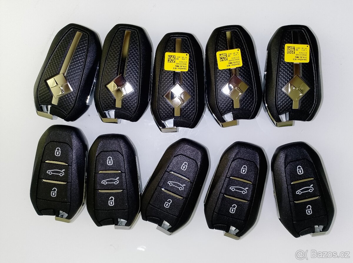 Nové klíčenky Citroen DS Originál s čipem a baterkou