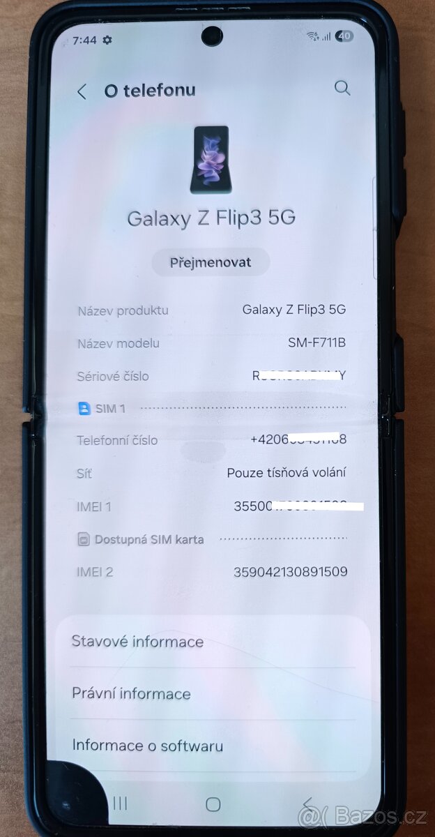 Samsung Z Flip3 5G 128GB typ F711B