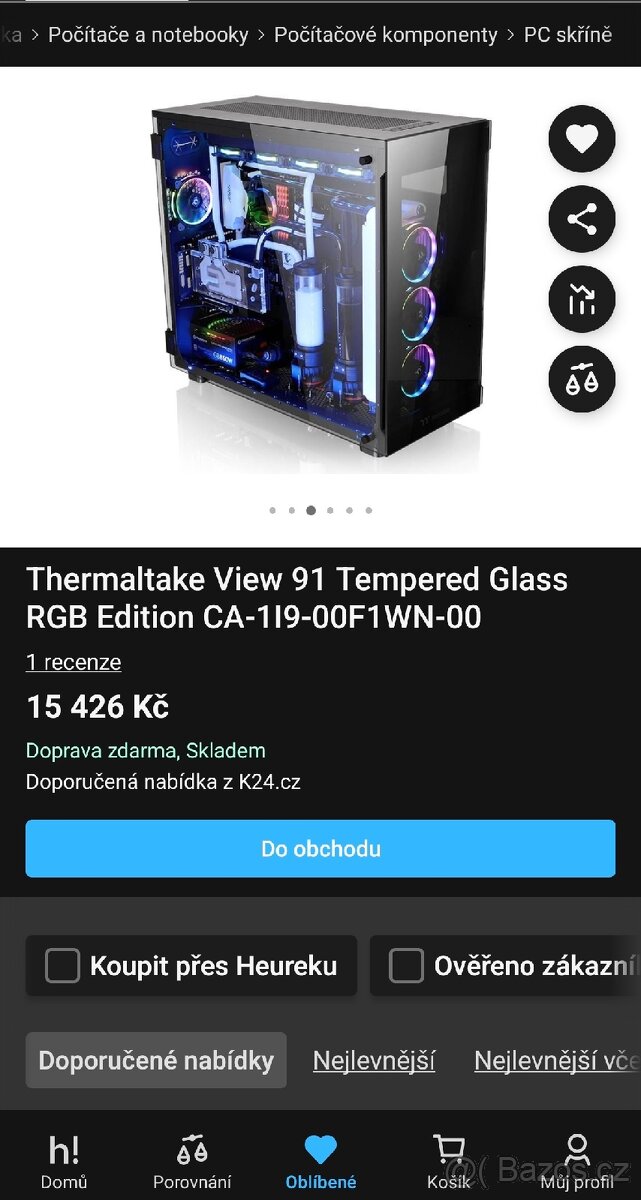 PC skříň/case thermaltake view 91 + 420mm AIO