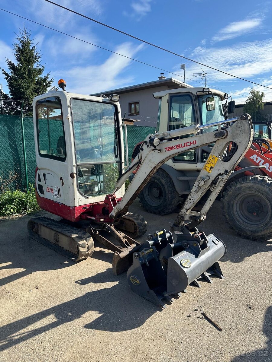 Pásový bagr TAKEUCHI TB216 - cena konečná