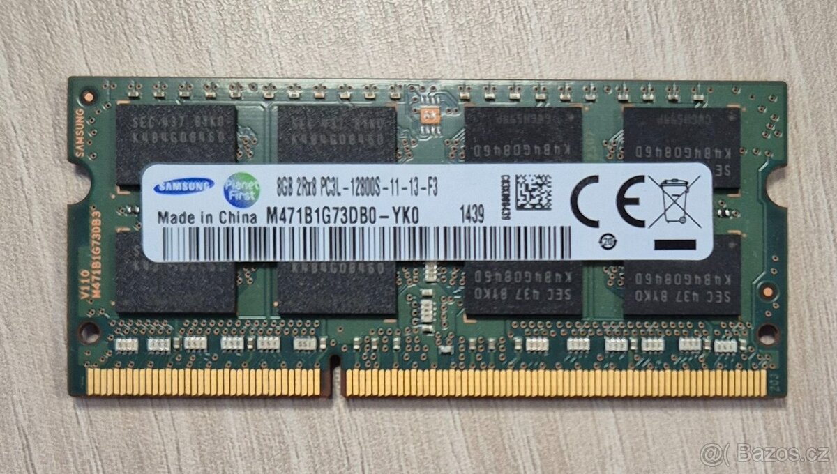8GB SO-DIMM DDR3L 1600MHz Samsung #1