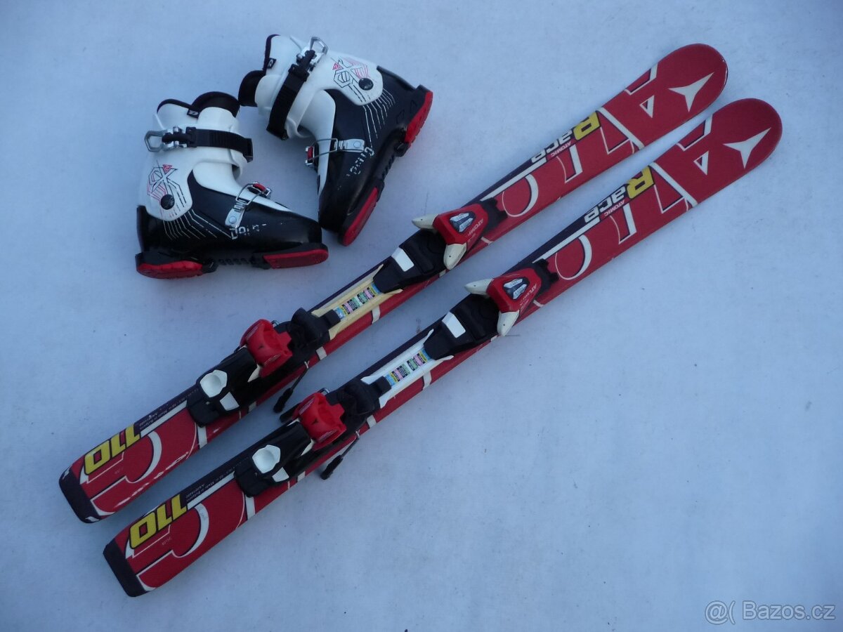 312. Detske lyže ATOMIC - 110cm + boty Dalbello 33 eu SET