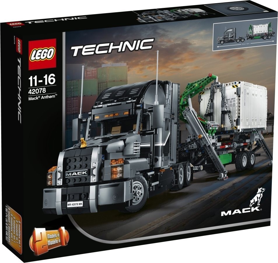 Nové LEGO Technic 42078 kamión MACK, PC 7500,-