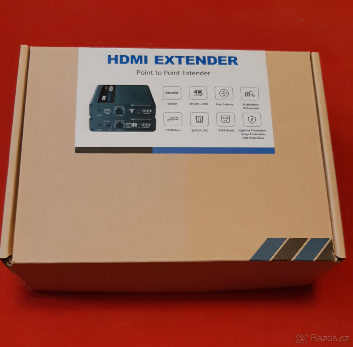 HDMI 2.0 extender, Receiver+transmitter Premium Cord