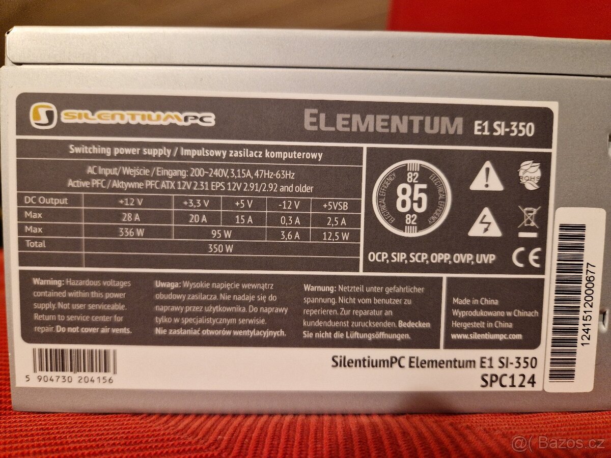 SilentiumPC Elementum E1 SI, 350W
