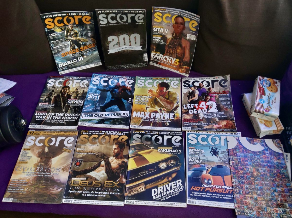 Časopisy SCORE s plakáty