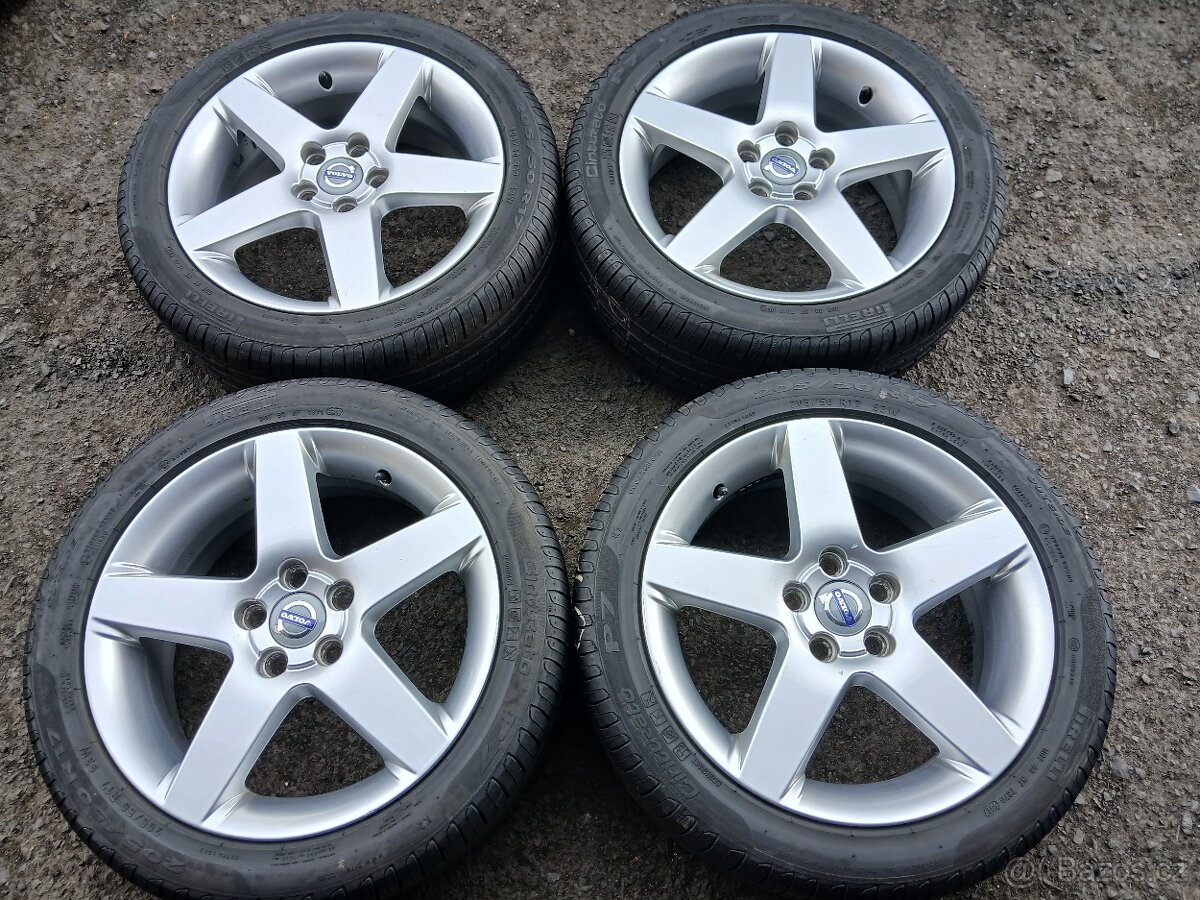 Prodám sadu Orig ALU kol Volvo 205/50R17 letní