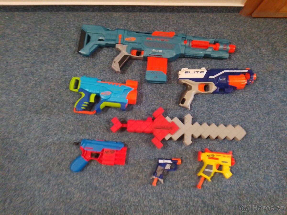 Nerf pistole a náboje
