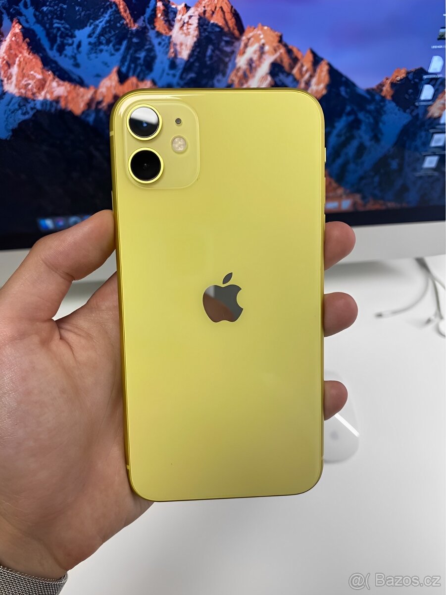 iPhone 11 Yellow BATERIE 100% TOP