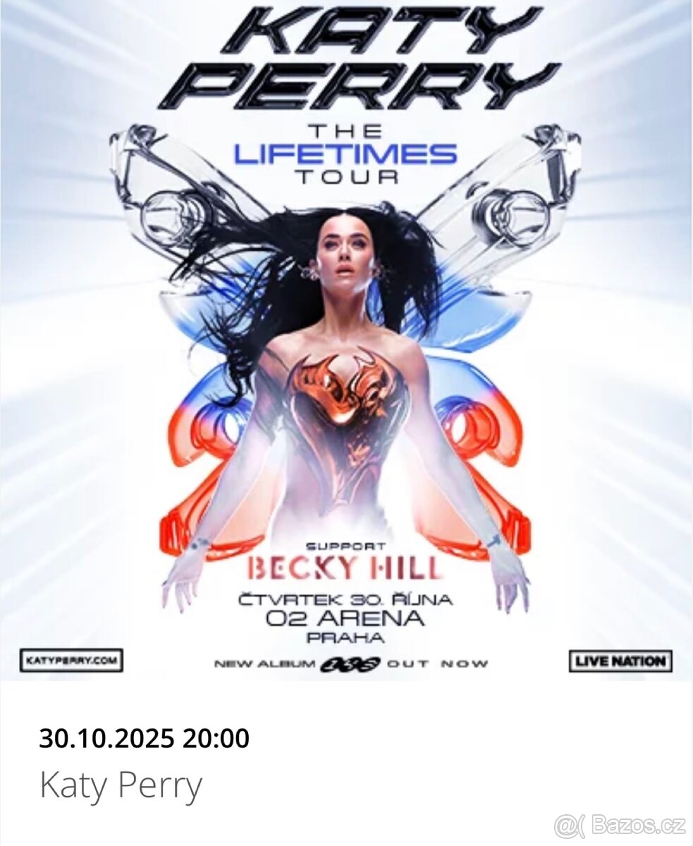 Katy Perry VIP vstupenky