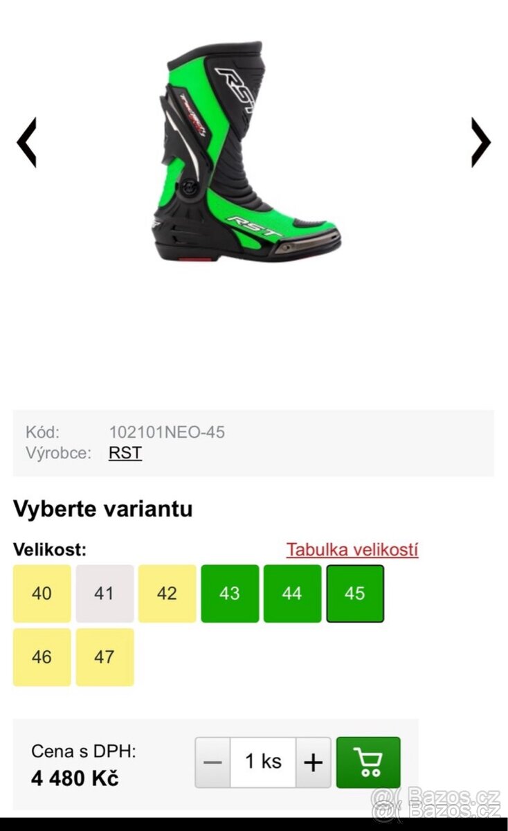 Boty RST na motorku