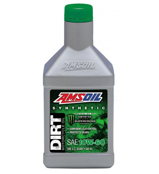 AMSOIL 10W-60 Synthetic Dirt Bike Oil 1 Quart / 946 ml AKCE