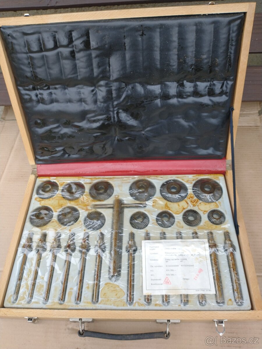 Súprava fréz na opravu ventilových sediel