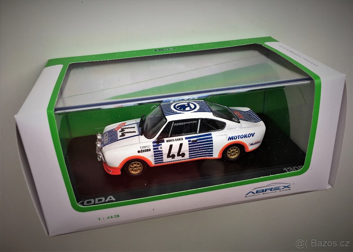 Model ŠKODA 130RS "RMC 1977" č 44 Abrex 1/43