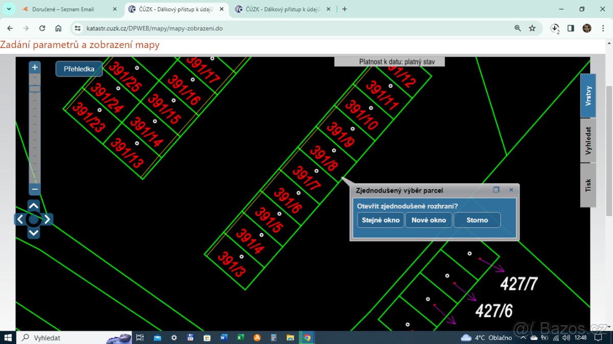Garáž Dubí Pozorka 25 m2