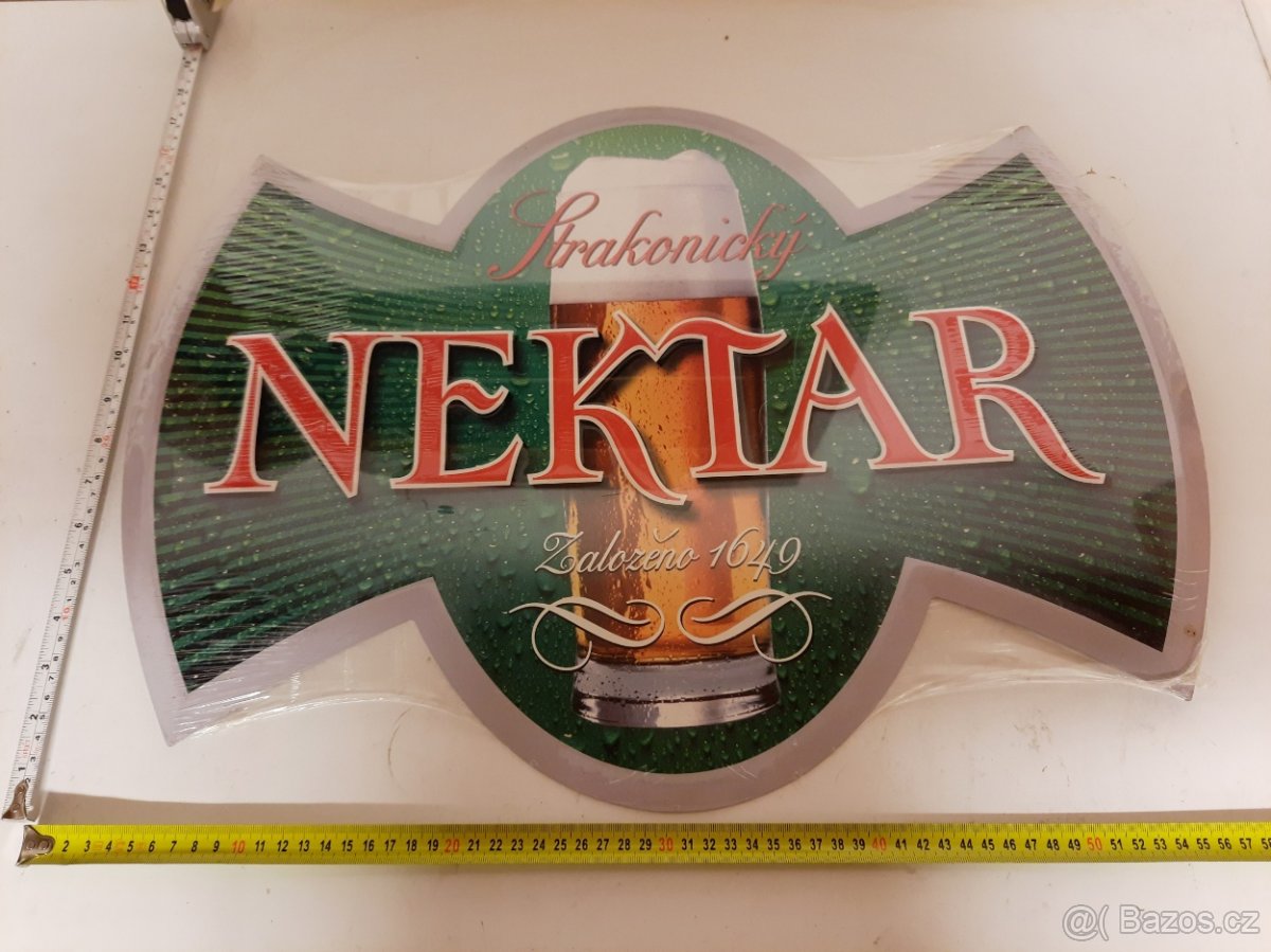 Plechová cedule Strakonický Nektar 55 x 40 cm - Nová