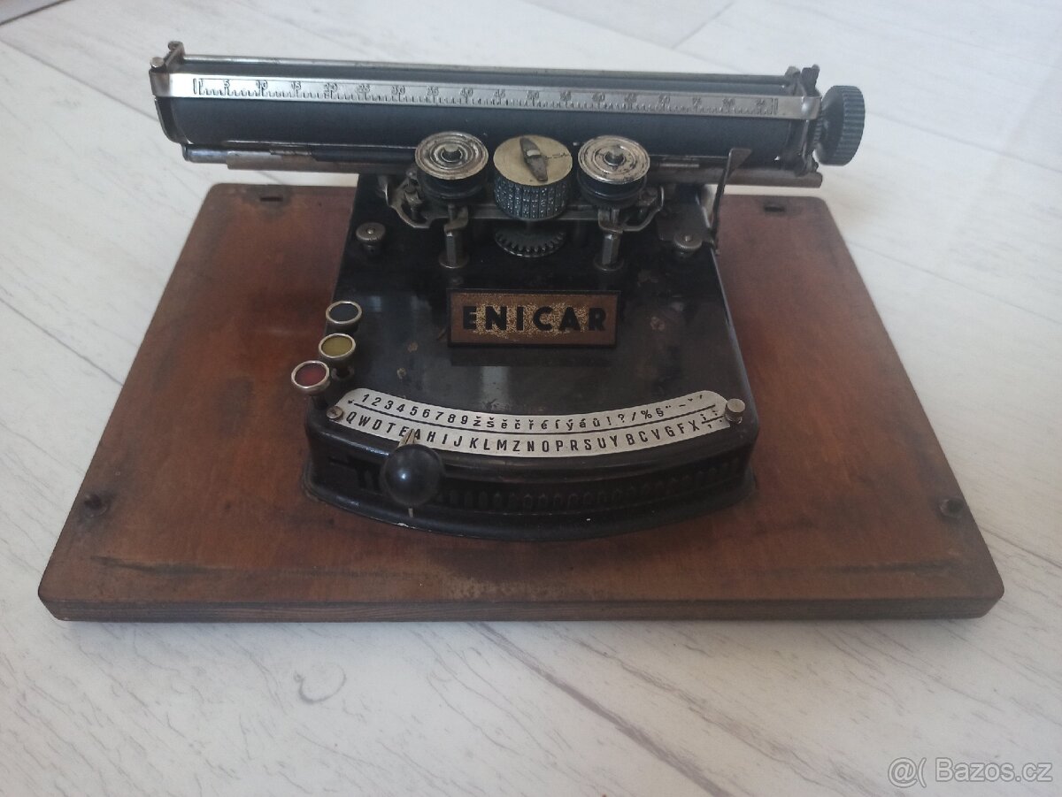 Psací stroj válečkový, 19.století