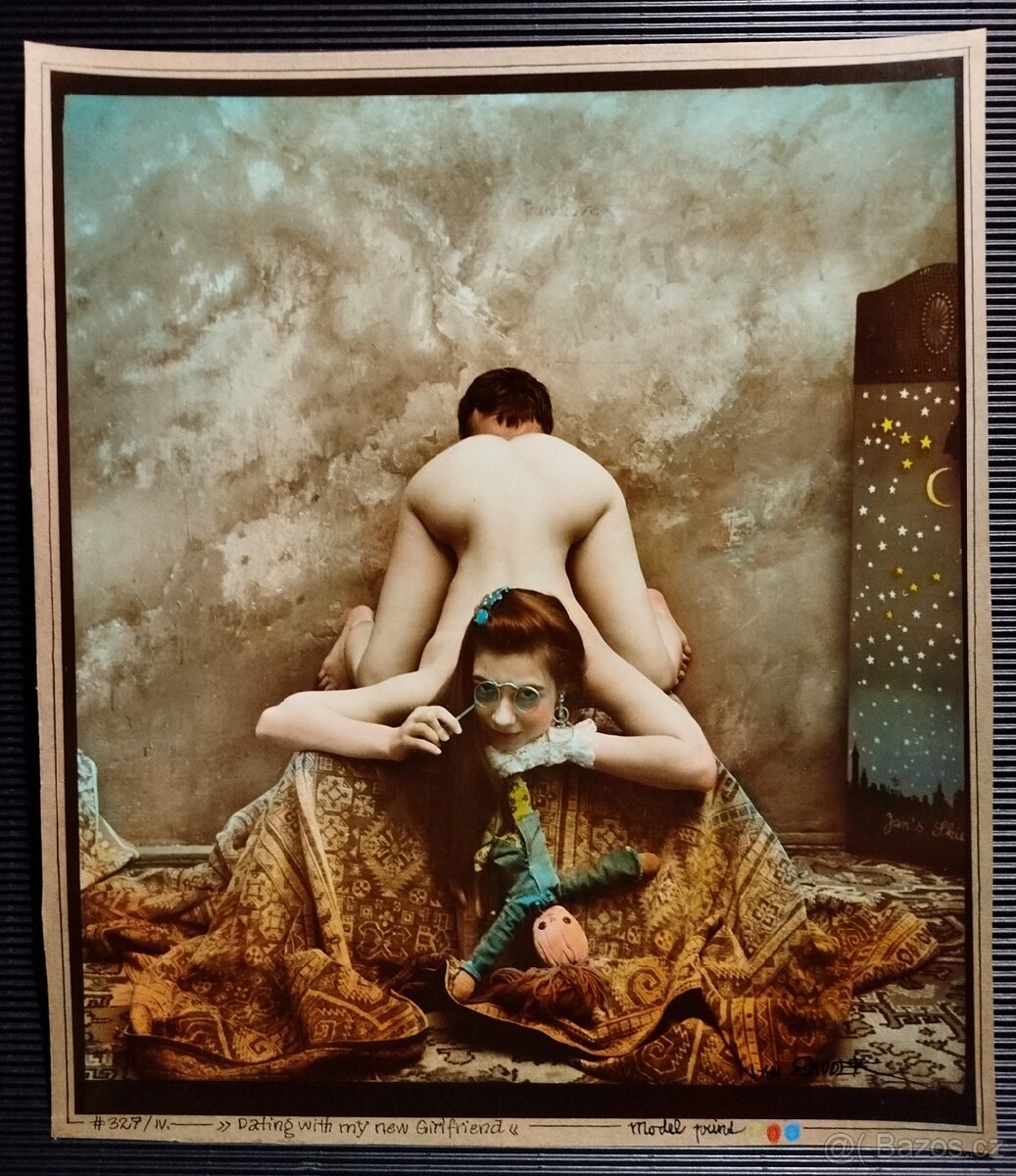 Jan Saudek #327/4 Randění s přítelkyní.30×35cm.Originál.