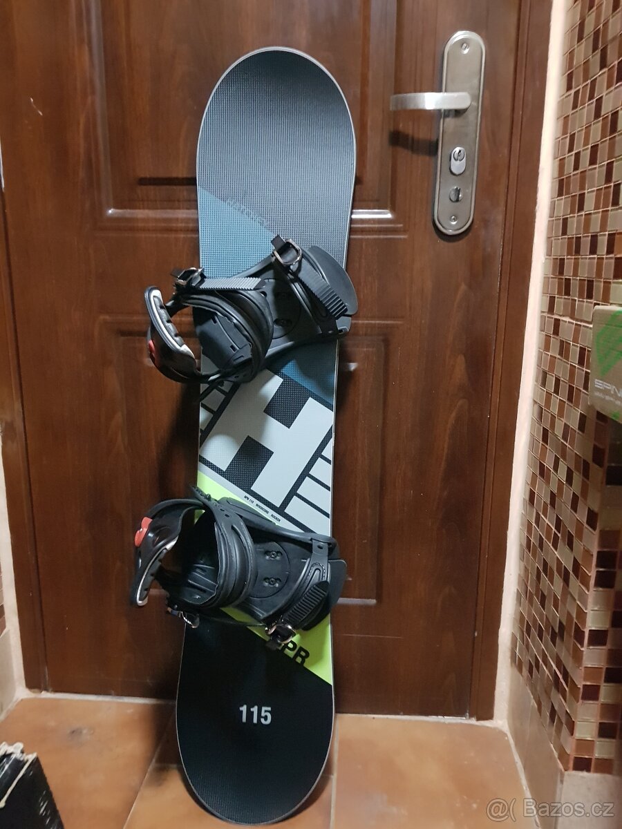 Prodám úplně nový snowboard HATCHEY 115cm dlouhý.