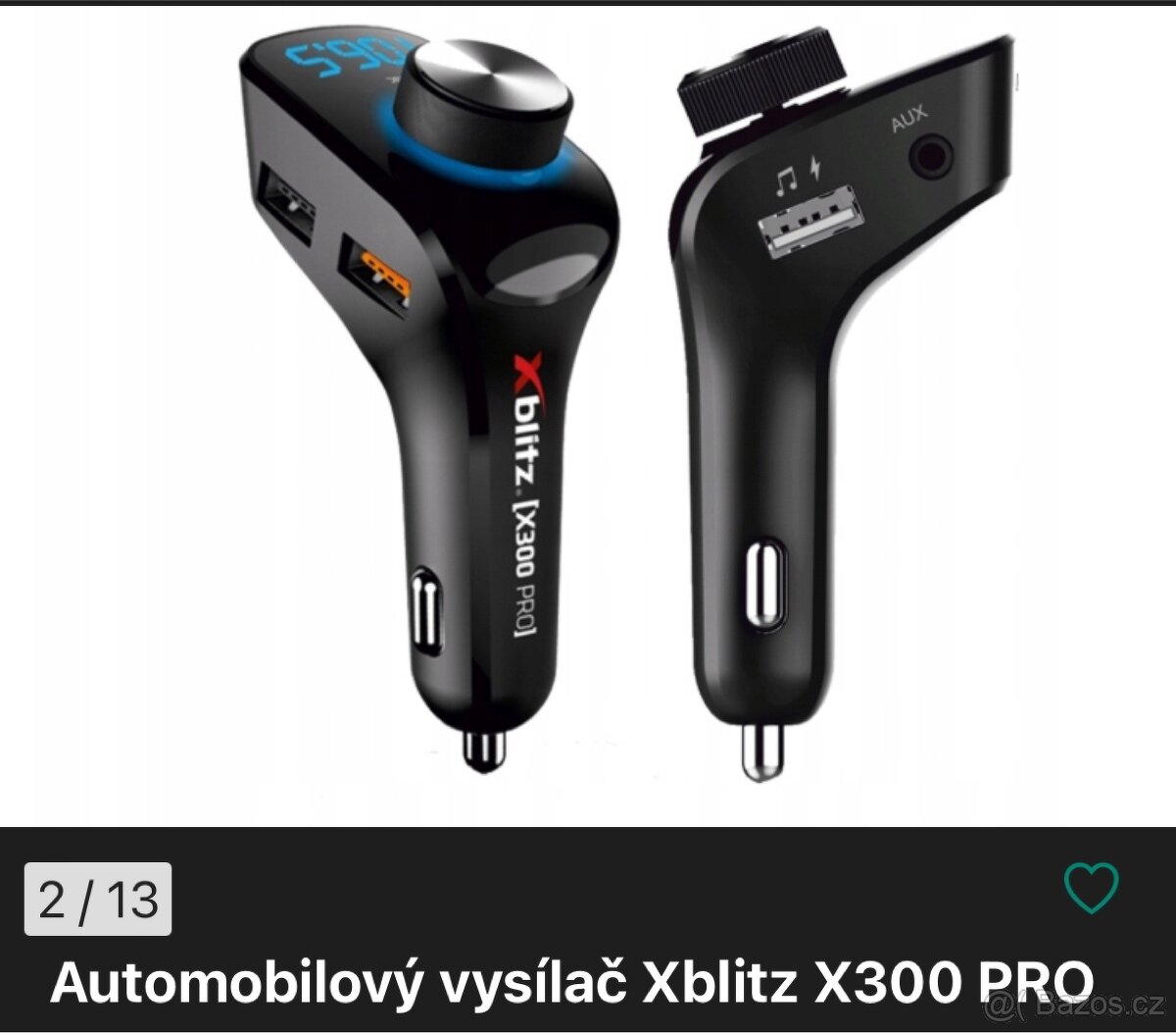 autonabíječka XBLITZ X300 Pro FM transmitter