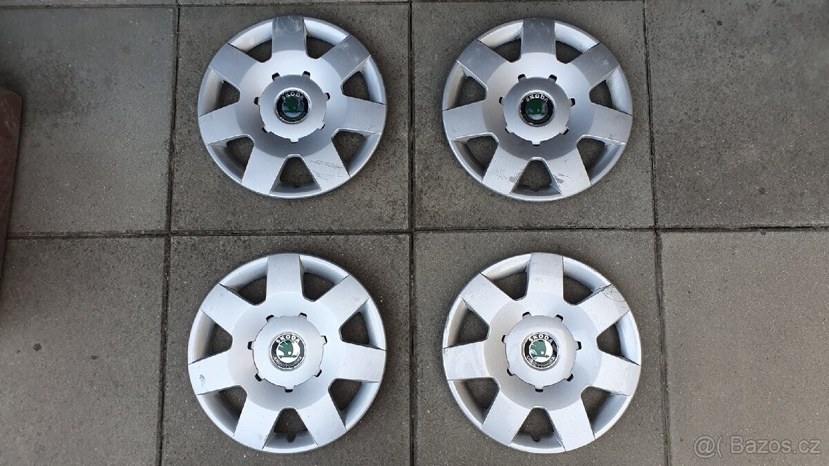Kompletní sada 4 ks poklic Škoda Duron 14" (Fabia I)