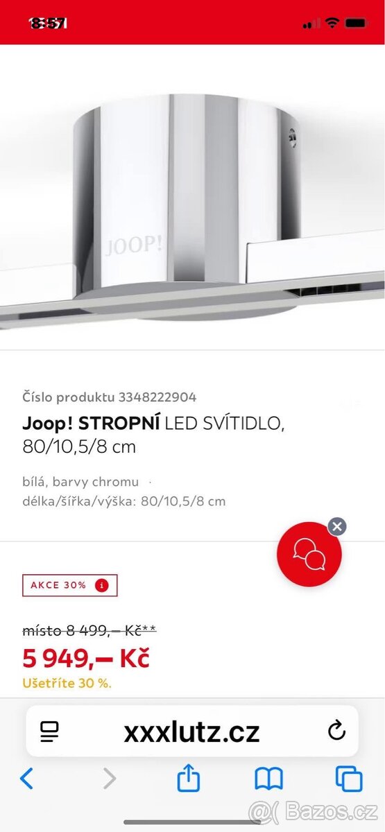 Svetlo stropni Joop Nove
