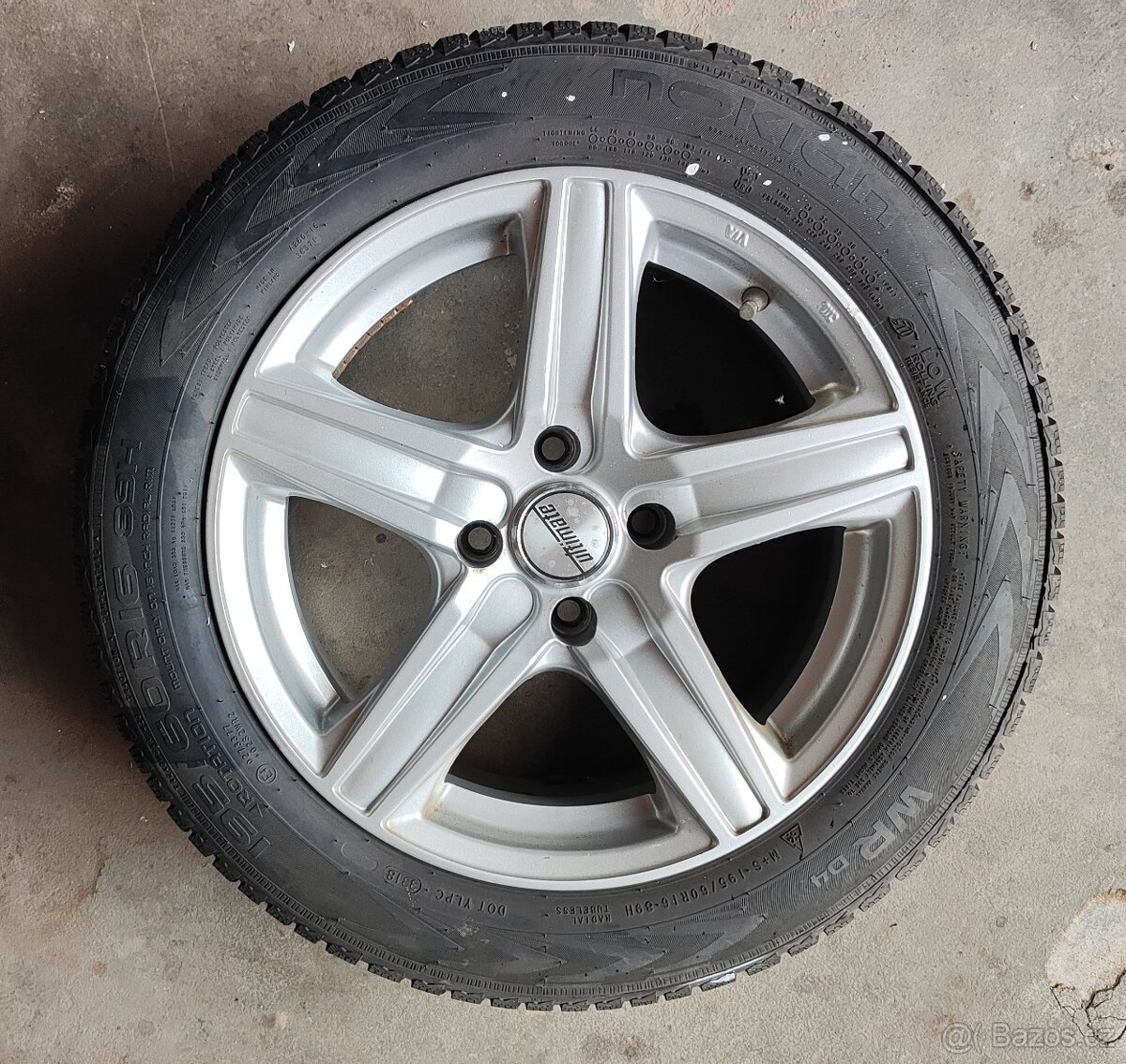Alu kola 4x108 r16,  zimní Pneu Nokian 195/60 R16